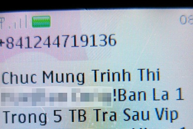 Trục lợi bằng tin nhắn lừa đảo